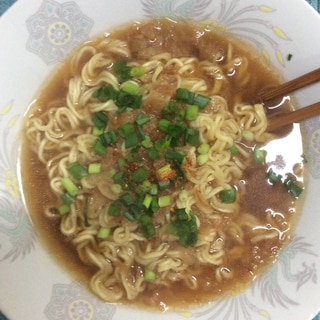 フライドオニオン入り♪ラーメン